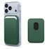 Microsonic Apple iPhone 17 Pro Max Leather Wallet MagSafe Yeşil 1