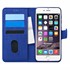 Microsonic Apple iPhone 6 Kılıf Fabric Book Wallet Lacivert 1