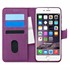 Microsonic Apple iPhone 6 Kılıf Fabric Book Wallet Mor 1