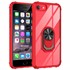 Microsonic Apple iPhone 6S Kılıf Grande Clear Ring Holder Kırmızı 1