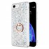 Microsonic Apple iPhone SE 2022 Kılıf Glitter Liquid Holder Gümüş 1