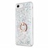 Microsonic Apple iPhone SE 2022 Kılıf Glitter Liquid Holder Gümüş 2