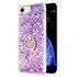 Microsonic Apple iPhone 8 Kılıf Glitter Liquid Holder Mor 1