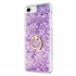 Microsonic Apple iPhone SE 2020 Kılıf Glitter Liquid Holder Mor 2