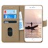 Microsonic Apple iPhone 7 Plus Kılıf Fabric Book Wallet Gold 1