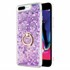 Microsonic Apple iPhone 8 Plus Kılıf Glitter Liquid Holder Mor 1
