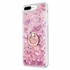 Microsonic Apple iPhone 7 Plus Kılıf Glitter Liquid Holder Pembe 2