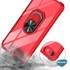 Microsonic Apple iPhone SE 2022 Kılıf Grande Clear Ring Holder Kırmızı 5