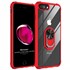 Microsonic Apple iPhone 8 Plus Kılıf Grande Clear Ring Holder Kırmızı 1