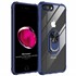 Microsonic Apple iPhone 8 Plus Kılıf Grande Clear Ring Holder Lacivert 1