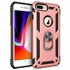 Microsonic Apple iPhone 8 Plus Kılıf Military Ring Holder Rose Gold 1