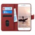 Microsonic Apple iPhone SE 2022 Kılıf Fabric Book Wallet Kırmızı 1