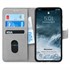 Microsonic Apple iPhone X Kılıf Fabric Book Wallet Gri 1