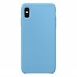 Microsonic Apple iPhone X Kılıf Liquid Lansman Silikon Kantaron Mavisi 2
