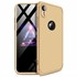 Microsonic Apple iPhone XR 6 1 Kılıf Double Dip 360 Protective Gold 1