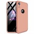 Microsonic Apple iPhone XR 6 1 Kılıf Double Dip 360 Protective Rose Gold 1