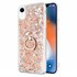 Microsonic Apple iPhone XR Kılıf Glitter Liquid Holder Gold 1