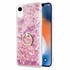 Microsonic Apple iPhone XR Kılıf Glitter Liquid Holder Pembe 1