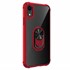 Microsonic Apple iPhone XR Kılıf Grande Clear Ring Holder Kırmızı 2