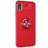 Microsonic Apple iPhone XR Kılıf Kickstand Ring Holder Kırmızı 2