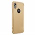 Microsonic Apple iPhone XS Kılıf Double Dip 360 Protective Gold 2