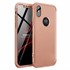 Microsonic Apple iPhone XS Kılıf Double Dip 360 Protective Rose Gold 1