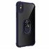 Microsonic Apple iPhone XS Max Kılıf Grande Clear Ring Holder Lacivert 2