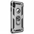 Microsonic Apple iPhone XS Max Kılıf Military Ring Holder Gümüş 2