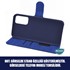 Microsonic Reeder P13 Blue Max Pro Kılıf Fabric Book Wallet Lacivert 3