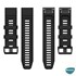 Microsonic Garmin Fenix 5X Plus Titanium Kordon Quick Fit Strap Band Siyah 3