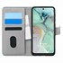 Microsonic General Mobile GM 22 Plus Kılıf Fabric Book Wallet Gri 1