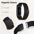 Microsonic Google Fitbit Air Kordon Milanese Loop Kordon Siyah 6