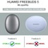 Microsonic Huawei FreeBuds 5 Mat Silikon Kılıf Beyaz 2