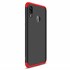 Microsonic Huawei Honor 10 Lite Kılıf Double Dip 360 Protective Siyah Kırmızı 2
