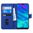 Microsonic Huawei Honor 10 Lite Kılıf Fabric Book Wallet Lacivert 1