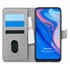 Microsonic Huawei P Smart Z Kılıf Fabric Book Wallet Gri 1