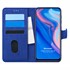 Microsonic Huawei Honor 9X Kılıf Fabric Book Wallet Lacivert 1