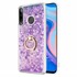 Microsonic Huawei Honor 9X Kılıf Glitter Liquid Holder Mor 1