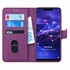 Microsonic Huawei Mate 20 Lite Kılıf Fabric Book Wallet Mor 1