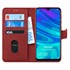 Microsonic Huawei P Smart 2019 Kılıf Fabric Book Wallet Kırmızı 1