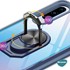 Microsonic Huawei Honor 10 Lite Kılıf Grande Clear Ring Holder Kırmızı 4