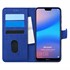 Microsonic Huawei P20 Lite Kılıf Fabric Book Wallet Lacivert 1