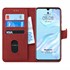 Microsonic Huawei P30 Kılıf Fabric Book Wallet Kırmızı 1