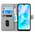 Microsonic Huawei P30 Lite Kılıf Fabric Book Wallet Gri 1