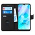 Microsonic Huawei P30 Lite Kılıf Fabric Book Wallet Siyah 1