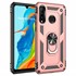 Microsonic Huawei P30 Lite Kılıf Military Ring Holder Rose Gold 1