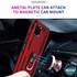 Microsonic Huawei P40 Lite Kılıf Military Ring Holder Kırmızı 5