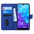 Microsonic Huawei Y5 2019 Kılıf Fabric Book Wallet Lacivert 1