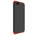 Microsonic Huawei Y6 2018 Kılıf Double Dip 360 Protective Siyah Kırmızı 2
