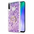 Microsonic Huawei Y6P Kılıf Glitter Liquid Holder Mor 1